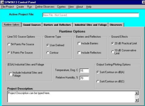 Control Panel Window