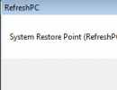 Created Restore Point