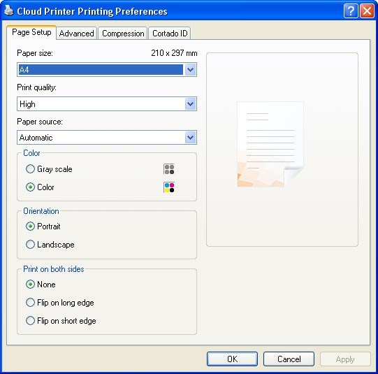 Preferences Window