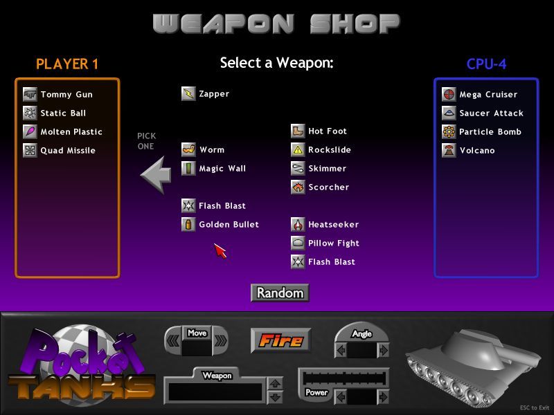 Weapon Selection