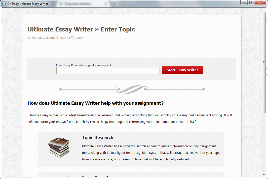 Ultimate Essay Writer