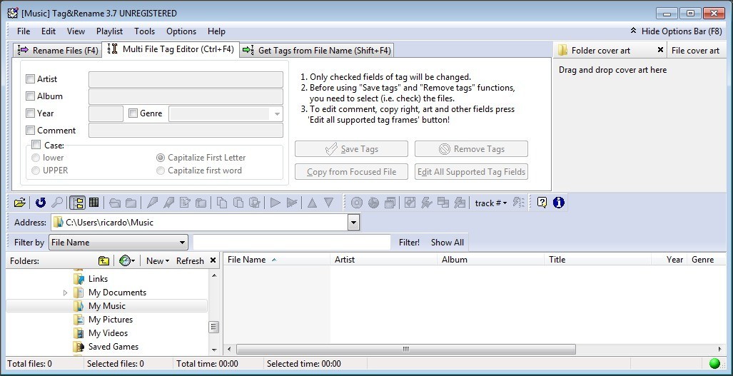 Multi File Tag Editor Tab