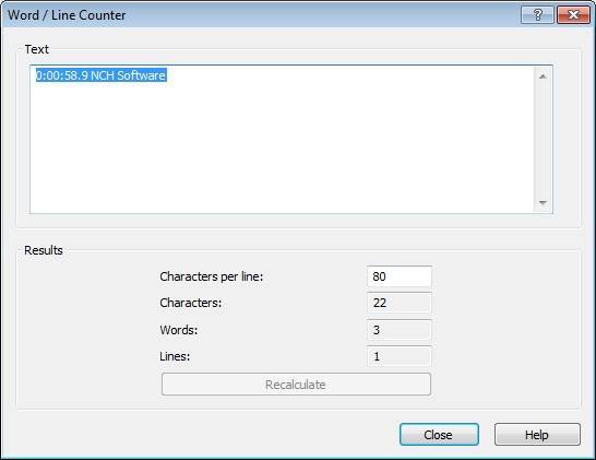 Word/Line Counter