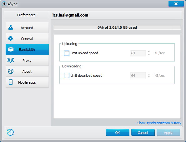 Bandwidth Settings