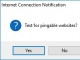 Internet Connection Notification