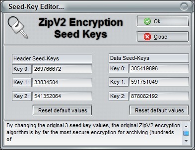 Seed-Keys Editor