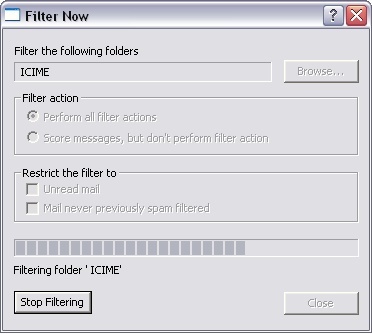 Filtering a folder