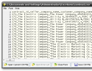 Viewing the CSV file in text mode