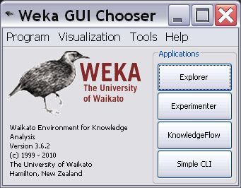 Weka GUI Chooser