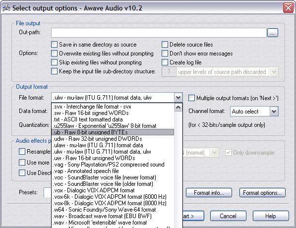 File formats