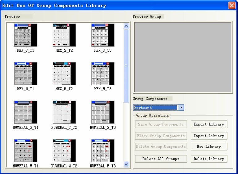Components Library Window