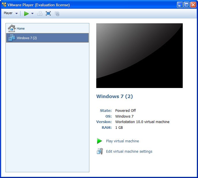 Virtual Machine Window