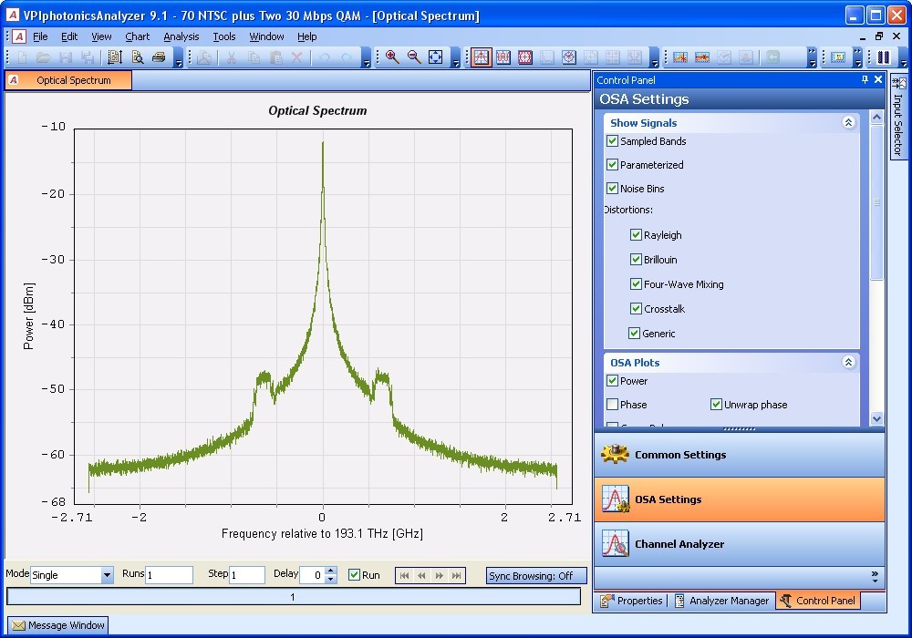 Analysis Window