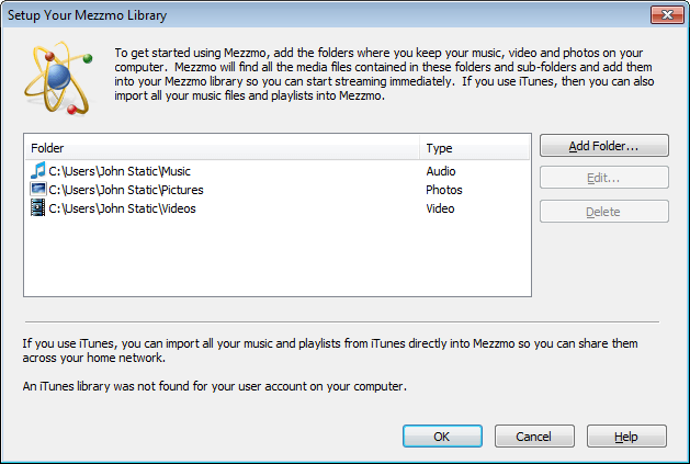 Mezzmo library setup