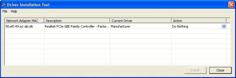 Driver Tool Window