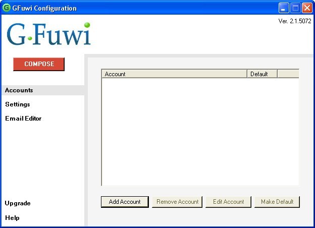 Configuration Window