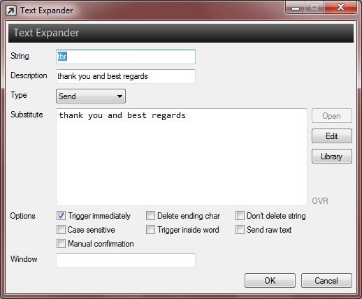 Text Expander Editor