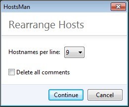 Hosts List Rearranger