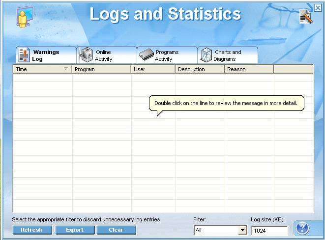 Logs and statistics