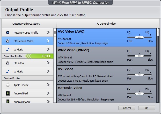 Choosing the Output Format