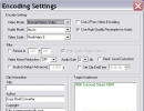 Encoding settings