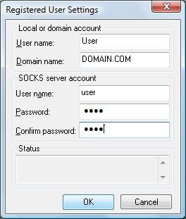 Registered user settings