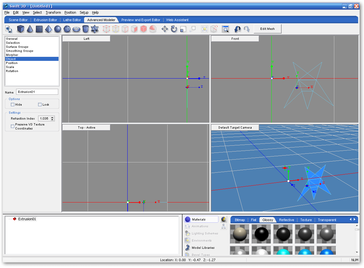 Advanced modeler