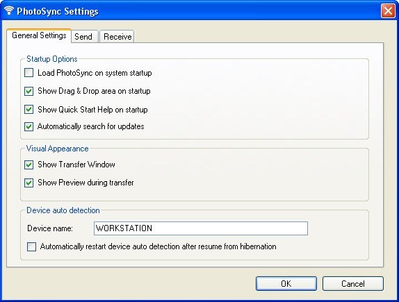 Settings Window