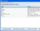 Vocabulary Editor Window