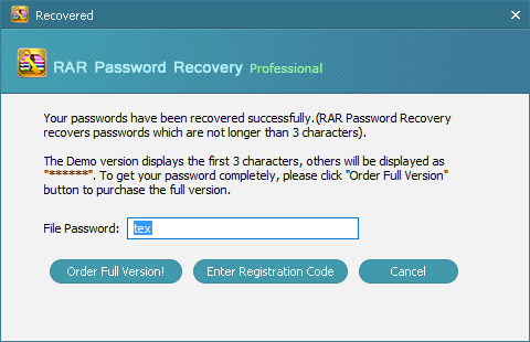 Recovered Password