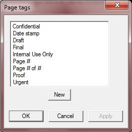 Page Tags