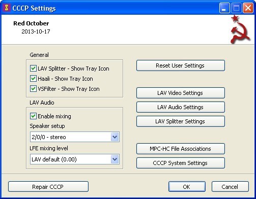 Settings Window