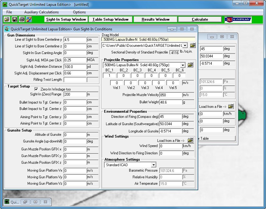 Configuration Window