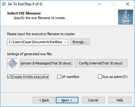 Select EXE Filename