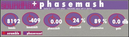 Main interface of phasemash
