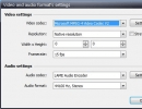 Video And Audio Format Settings