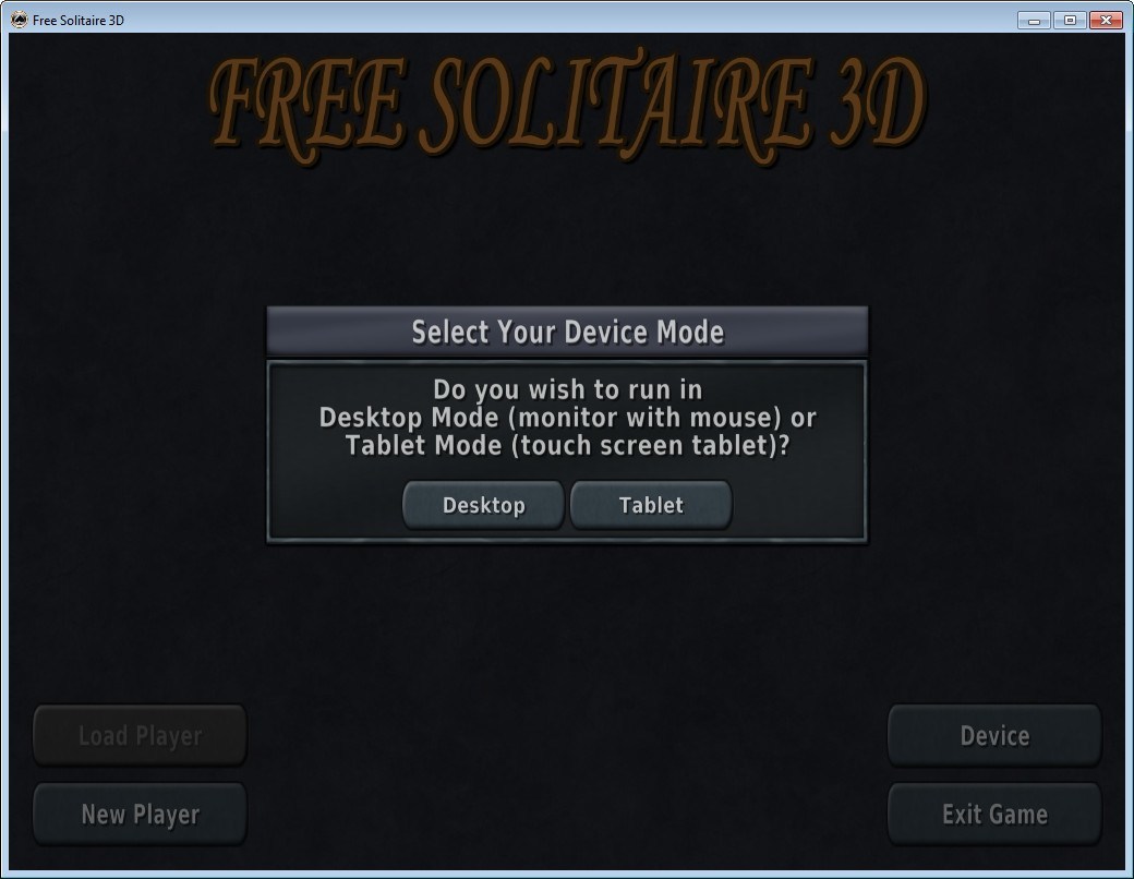 Device Mode Selection