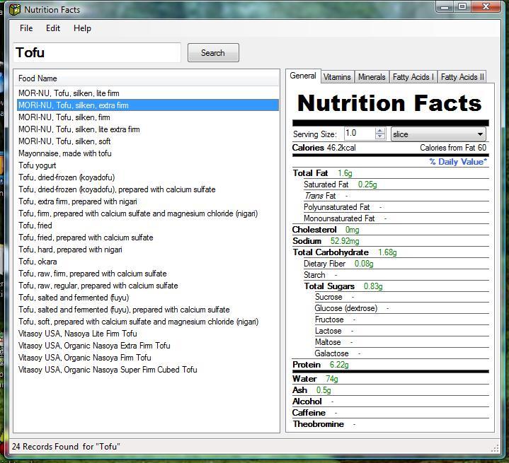 Tofu Nutrition Facts