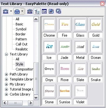 Text library