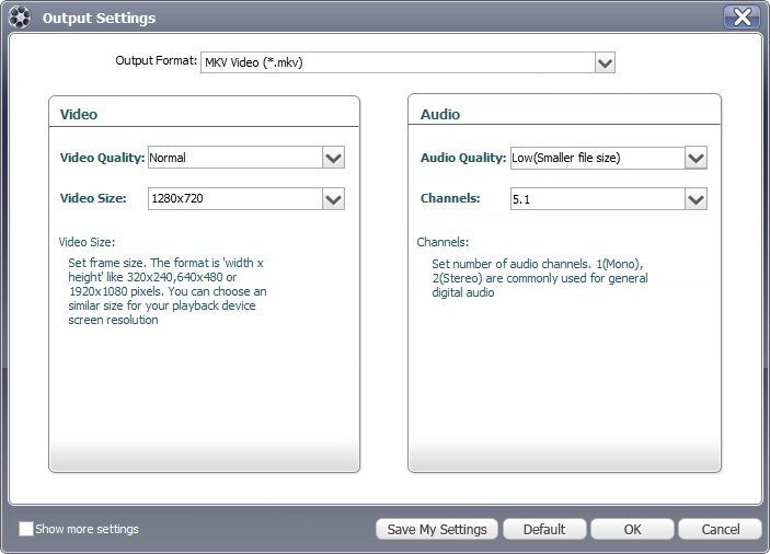 Setting Output Parameters