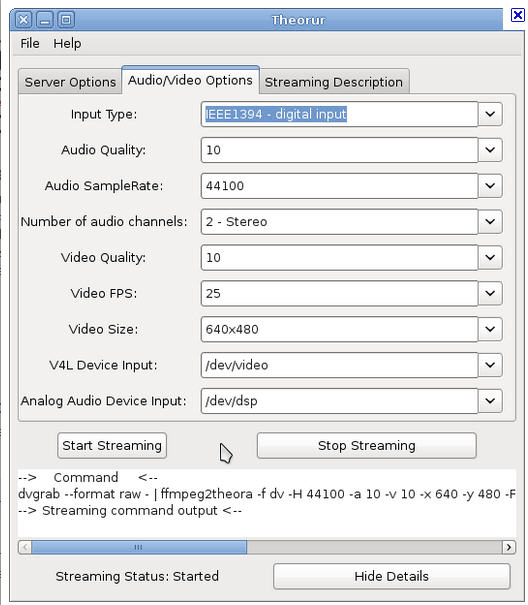 Codecs Config