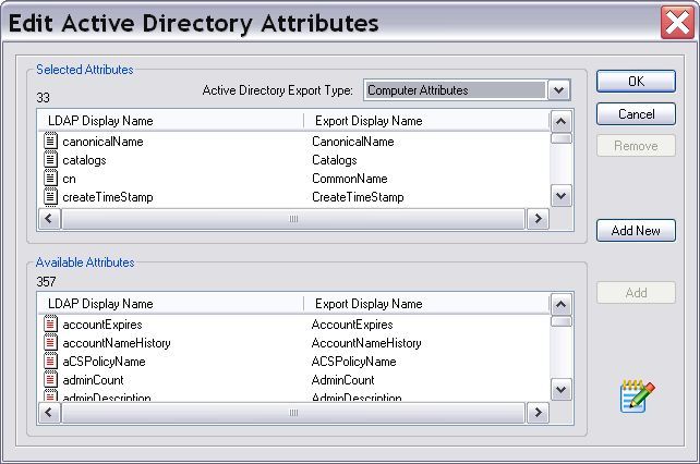 Active Directory Attributes