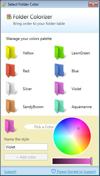 Color List Customization