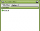 Play list editor window