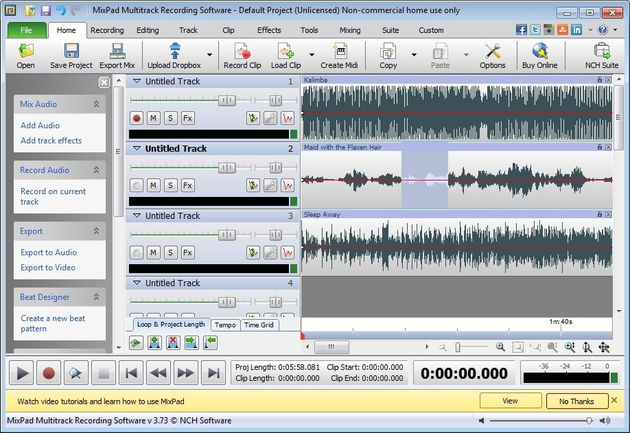Load Audio Clips