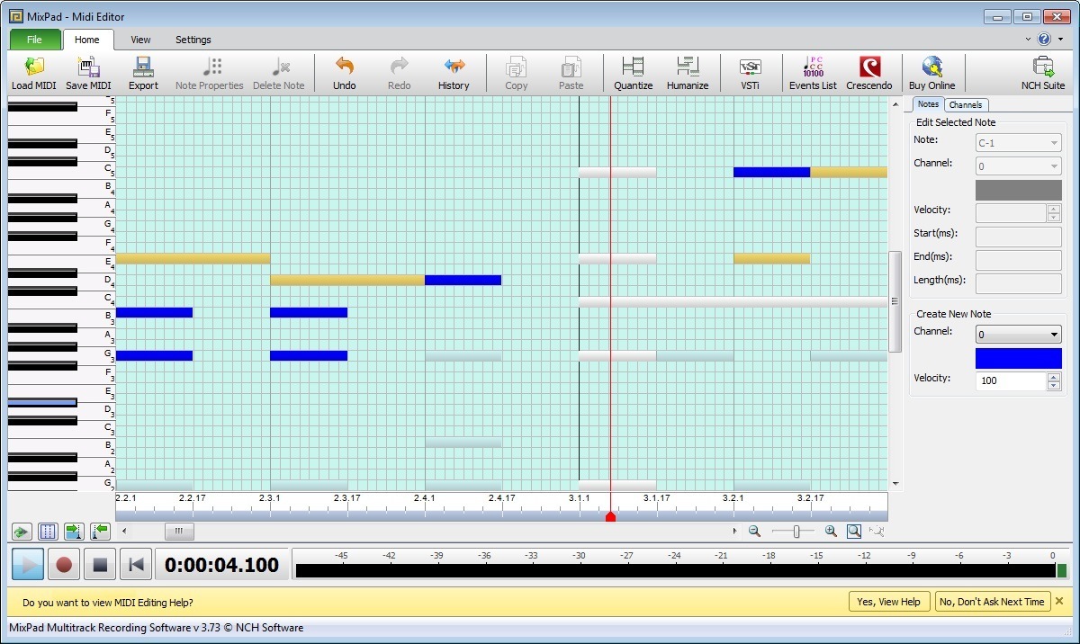 Midi Editor