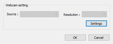 Webcam settings