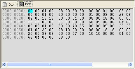 Hex Editor Tab