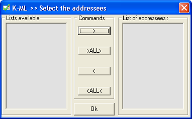 Select the addressees window