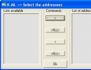 Select the addressees window